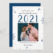 2021年新年のベビー発表 シーズンカード (正面/裏面)