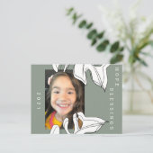 2021年新年の形状ボタニオーガニックカルモンステラ ポストカード (スタンド正面)