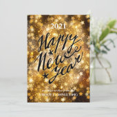2021年新年 |業務企業のフェスティバル金ゴールド シーズンカード (スタンド正面)
