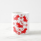 2021年旧中国の暦 コーヒーマグカップ (中央)