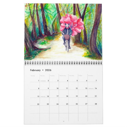 2021年暦 カレンダー (2月 2026)