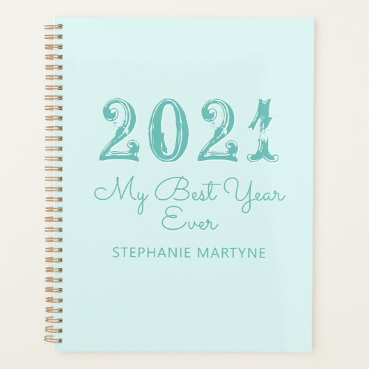 2021年最高のエバパーソナライズされたア プランナー手帳 (正面)