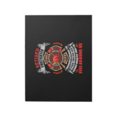 2021年消防士退職祝いギフト メンズ 名言 ノートパッド (回転)