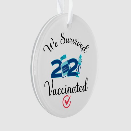 2021年生き延び種痘検疫おもしろい検査 オーナメント (正面)