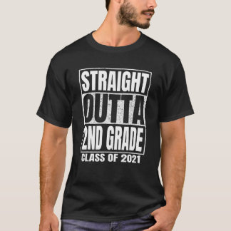 2021年生年次ストレートアウトタ2年生おもしろい級 Tシャツ