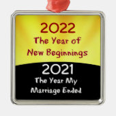 2021年祝離婚 メタルオーナメント (正面)
