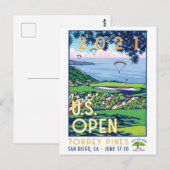 2021年米国ゴルフオープン TORREY PINES ギフト ポストカード (正面/裏面)