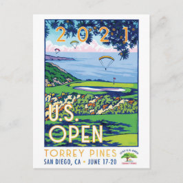 2021年米国ゴルフオープン TORREY PINES ギフト ポストカード