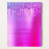 2021年紫グリッターまつげ プランナー手帳 (裏面)