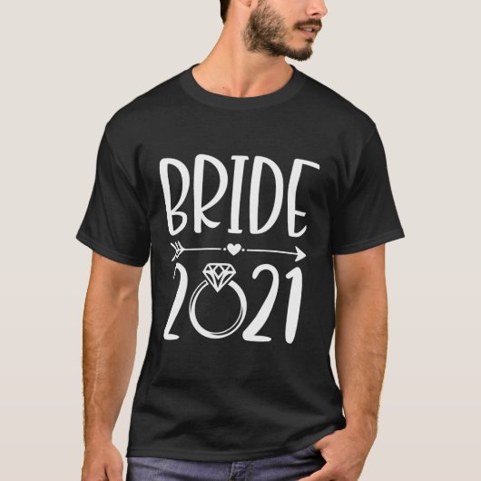 2021年結婚したに花嫁になる結婚 Tシャツ (正面)