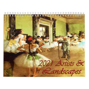 2021年絵師·風景画カレンダー カレンダー