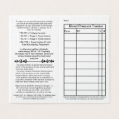 2021年血圧トラッキング用ハンディ財布カード 名刺 (外部フラット)