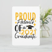 2021年誇りを持った卒業グリーティングカードの親 案内状 (スタンド正面)