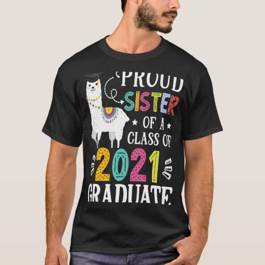 2021年誇りを持った卒業ラマの妹 Tシャツ (正面)