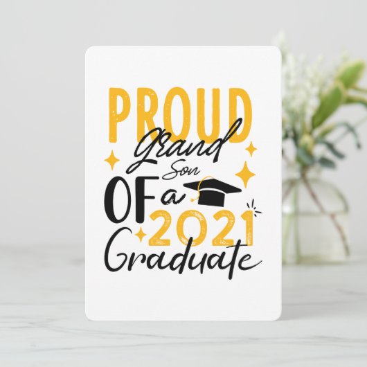 2021年誇りを持った卒発表の孫 案内状 (スタンド正面)