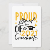 2021年誇りを持った卒発表の孫 案内状 (正面)