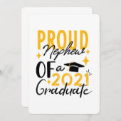 2021年誇りを持った学年挨拶カードの甥 案内状 (正面/裏面)