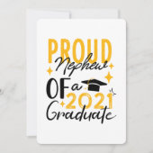 2021年誇りを持った学年挨拶カードの甥 案内状 (正面)