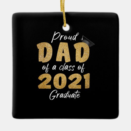 2021年誇りを持った学級パパ セラミックオーナメント (正面)