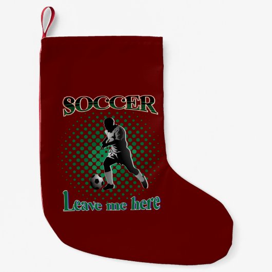2021年離れサッカーの私 スモールクリスマスストッキング (正面)
