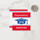 2021年高校卒業パーティークラスカスタム ノートカード (正面/裏面インサイチュ)