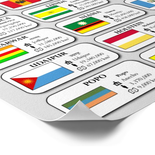 2021年1月のフェアショアーズ政治地図 ポスター (角)