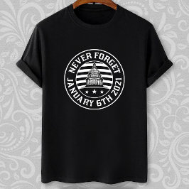 2021年1月6日忘れ決して米国連邦議会議事堂の暴動 Tシャツ