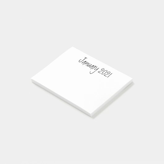 2021年1月、Happy New Year、Post it notes ポストイット (アングル)