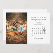 2021年10月カレンダーピンクハートの保存 シーズンカード (正面/裏面)