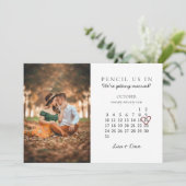 2021年10月カレンダーピンクハートの保存 シーズンカード (スタンド正面)