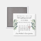 2021年10月カレンダーピンクハートの保存 マグネット (正面/裏面)