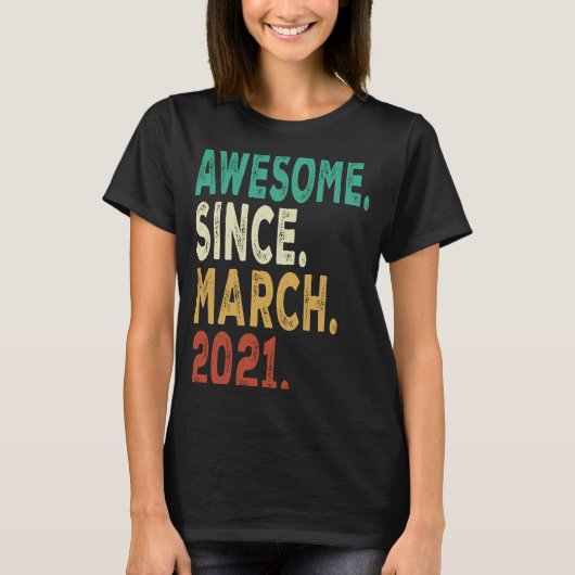 2021年3月から素晴らし2歳 Tシャツ (正面)