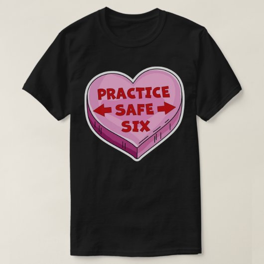 2021年6月おもしろいハッピーバレンタインデーを実践 Tシャツ (デザイン正面)