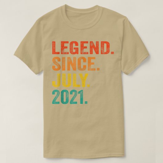 2021年7月から1歳Vi誕生日の伝説 Tシャツ (デザイン正面)