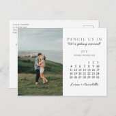 2021年7月のカレンダーを保存して鉛筆 ポストカード (正面/裏面)