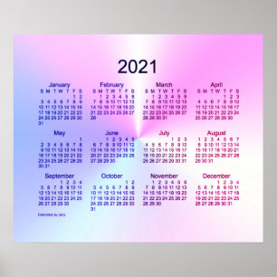 2021年 マイアミ シャイマー 壁カレンダー by Janz ポスター