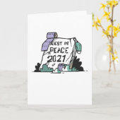 2021年、安らかに カード (黄色い花)