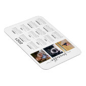 2021年 手書き モノグラム カレンダー フォト マグネット (右側)