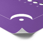 2021年 - 月カレンダー パープル ポスター (角)