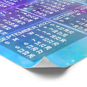 2021年 月別カレンダー ボヘミアンワークス ウォーターカラー 3枚の写真 ポスター (角)