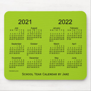 2021年~2022年度黄緑暦(1月) マウスパッド