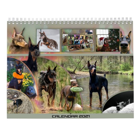 2021年Dobermantalkカレンダー カレンダー (裏面)