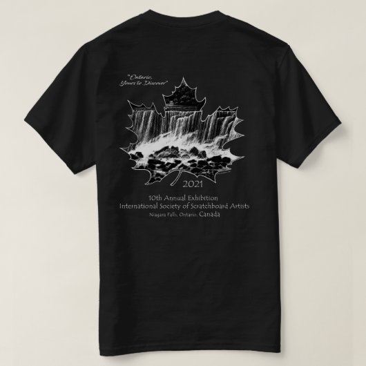 2021年ISSA展Tシャツ(濃い色のシャツ) Tシャツ (デザイン裏面)