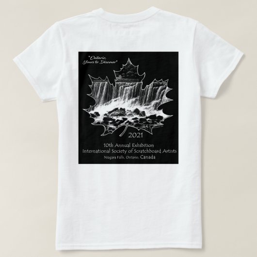 2021年ISSA展Tシャツ（薄着）  Tシャツ (デザイン裏面)