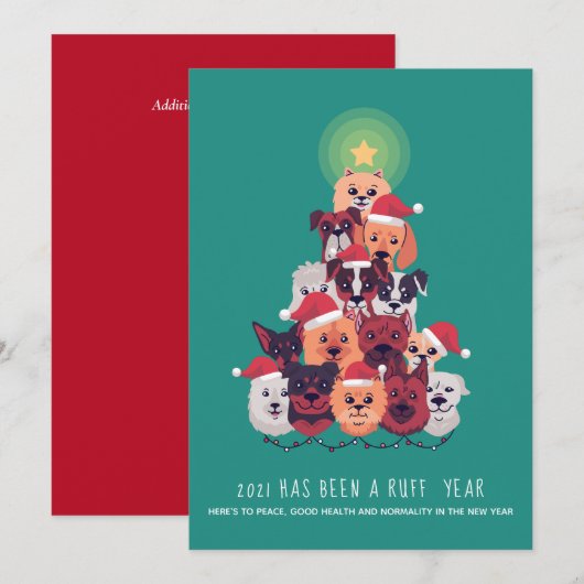 2021年RUFF YEAR DOG CHRISTMAS TREE (正面/裏面)
