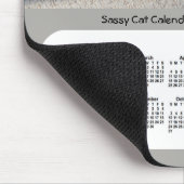 2021年Sassy Cat Calendar by Janz マウスパッド (コーナー)