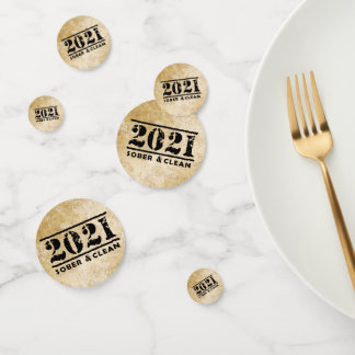 2021年Sober & Clean 祝 Recovery Sobriity コンフェッティ