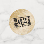 2021年Sober & Clean 祝 Recovery Sobriity コンフェッティ (スモール正面)