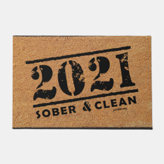 2021年Sober & Clean Drug & Alcool Adiction無料 ドアマット