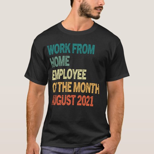 2021年V月の在宅勤務威厳がある Tシャツ (正面)